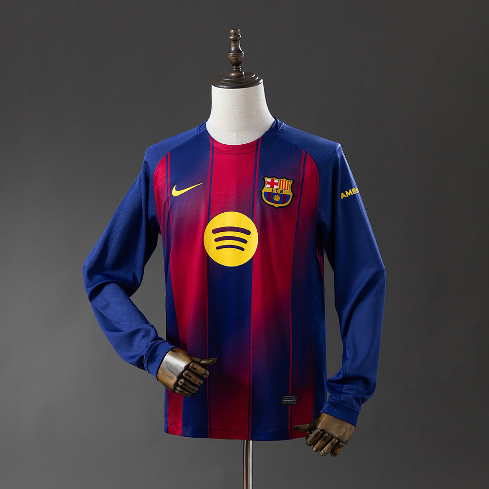 Camisola Barcelona Principal Manga Comprida 2025/26