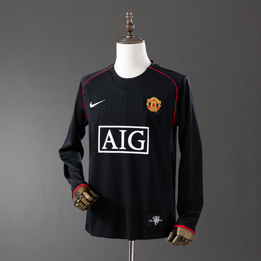 Camisola Manchester United Alternativa 2007/08 Manga Cumprida