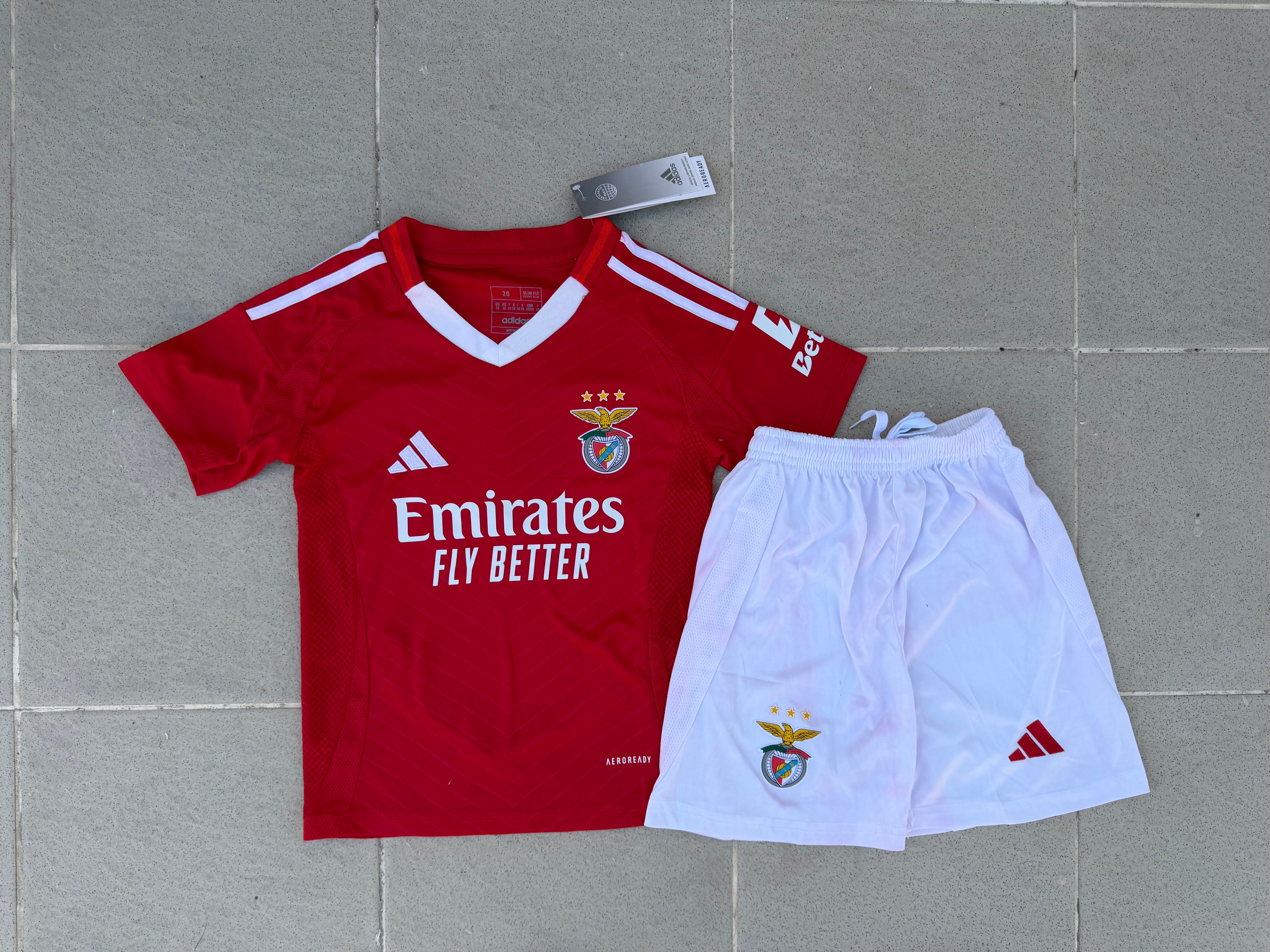 Kit Criança Benfica Principal 24/25 - Entrega Rápida