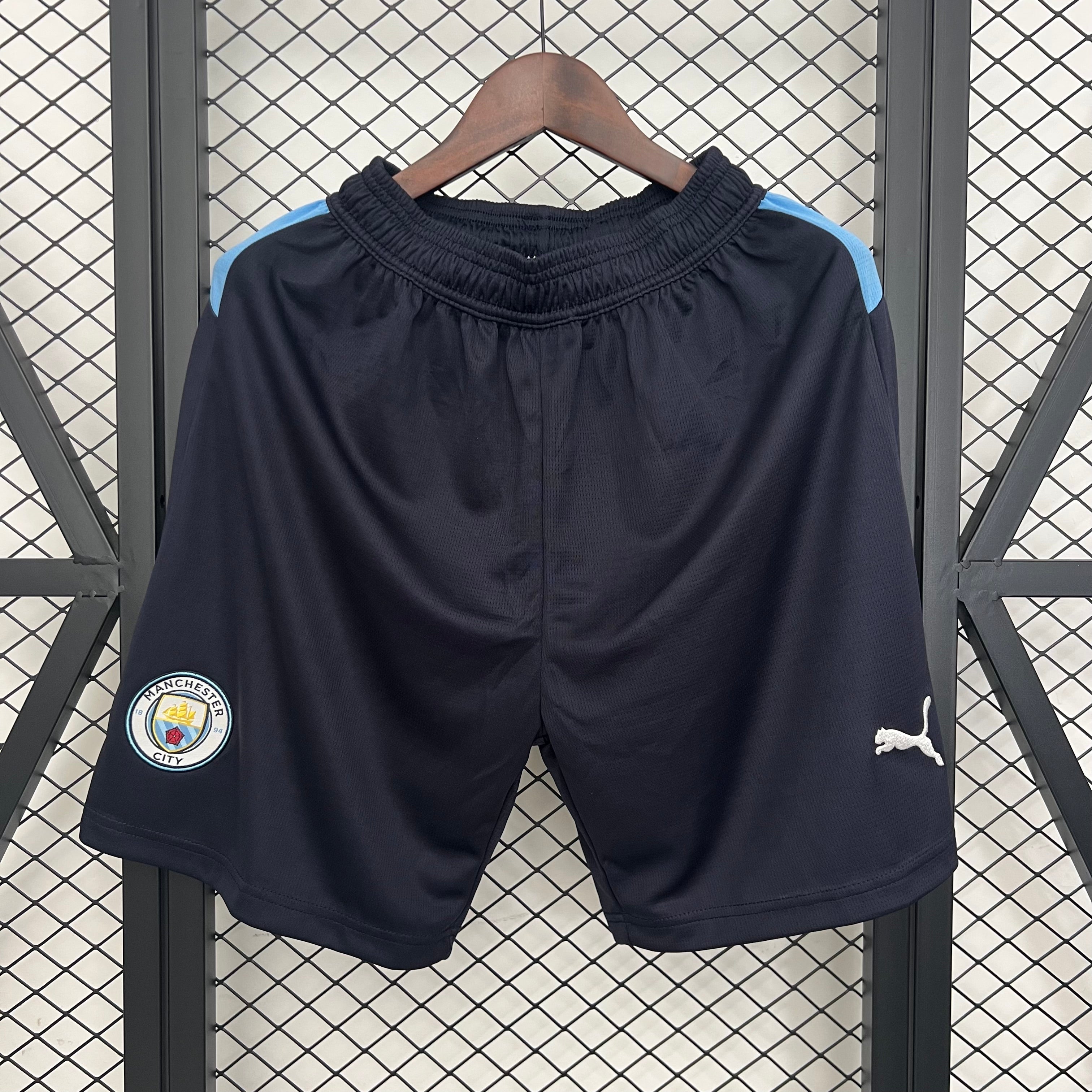Calções Manchester City Principal Preto 2025/26
